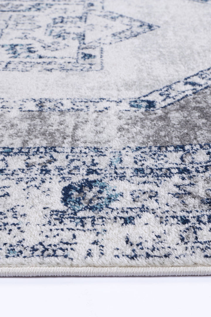 Estve Navy Cream Ancient Rug