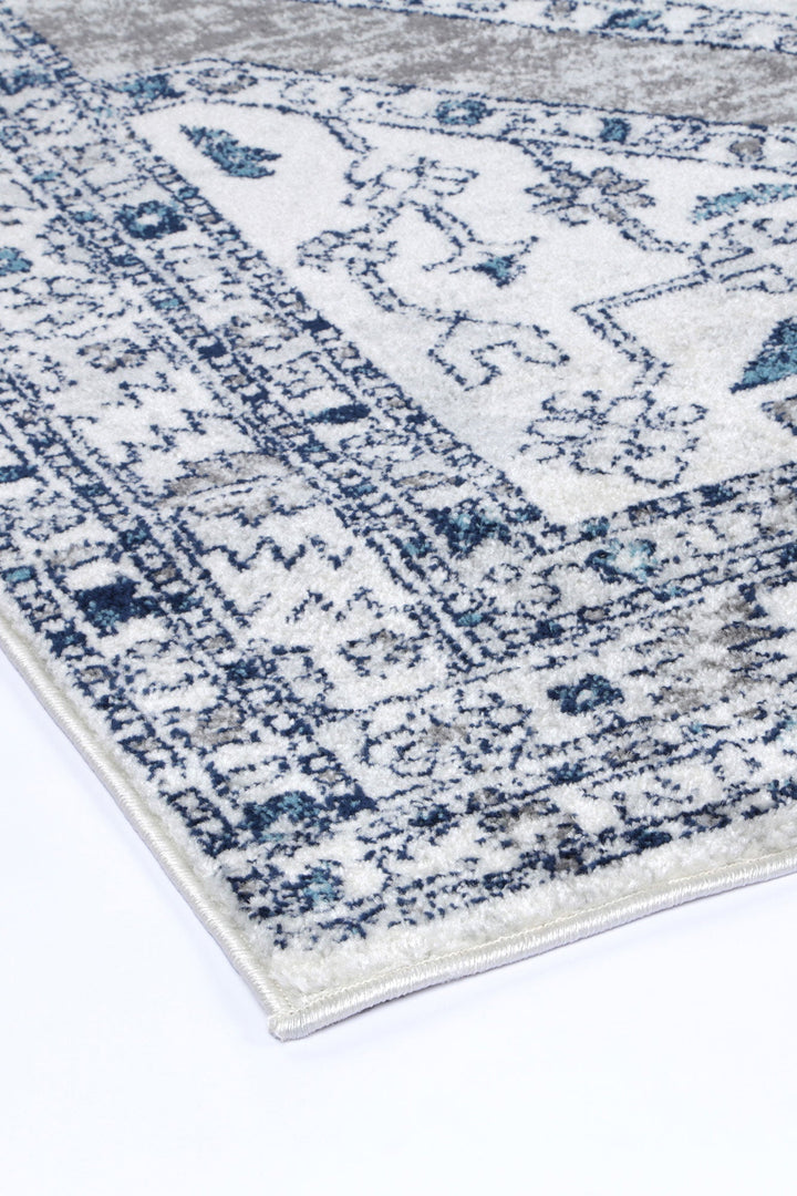 Estve Navy Cream Ancient Rug