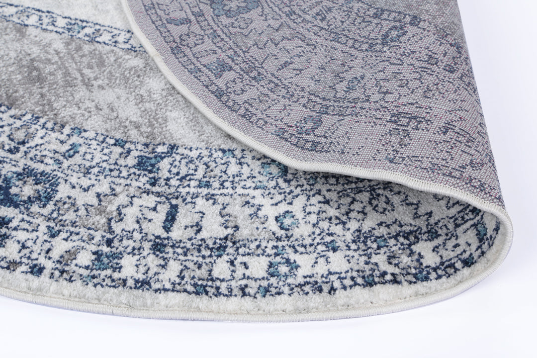 Estve Navy Cream Ancient Rug