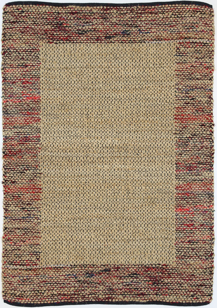 Illy Multi Colour Border Jute Rug
