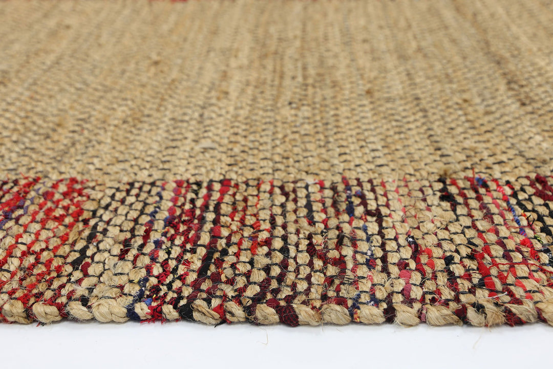 Illy Multi Colour Border Jute Rug