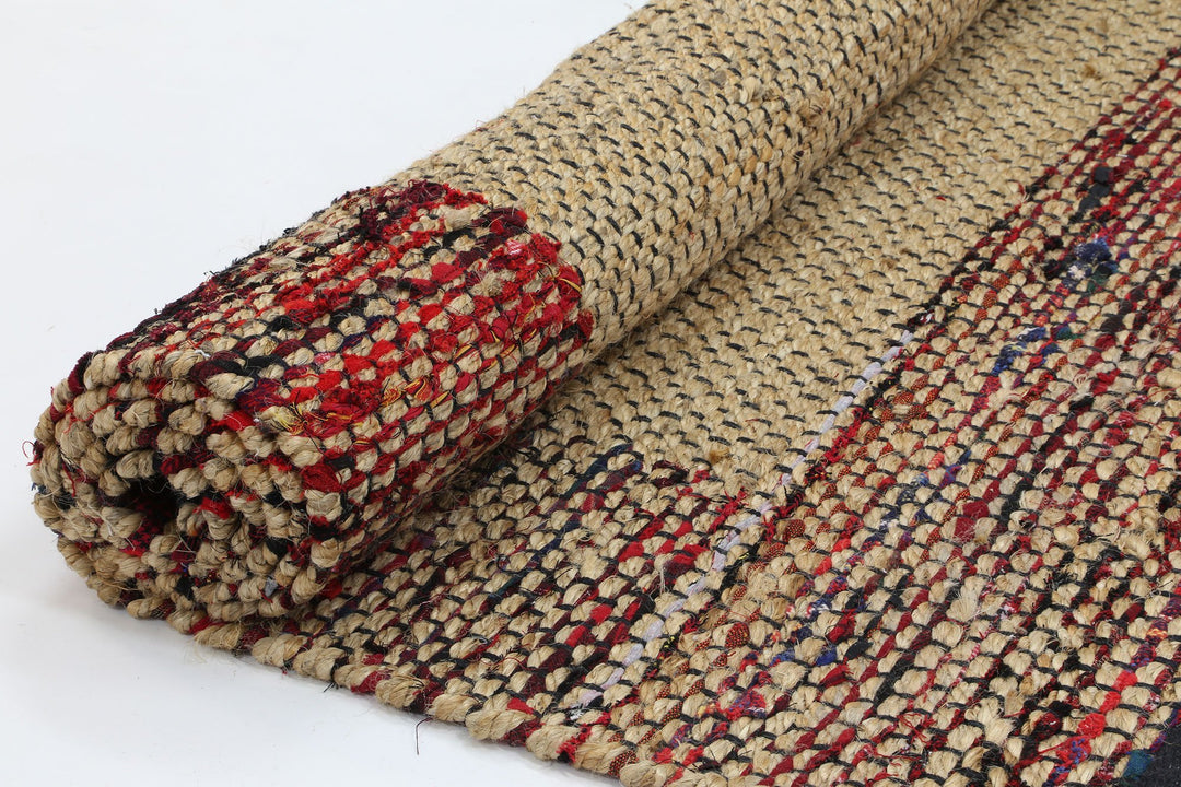 Illy Multi Colour Border Jute Rug