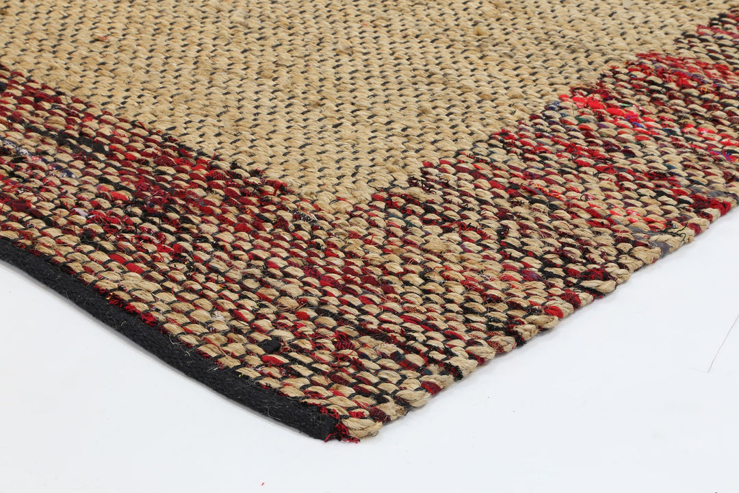 Illy Multi Colour Border Jute Rug
