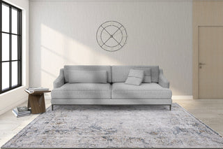 RIEKA Transitional Light Grey Rug