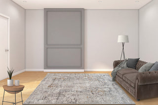 RIEKA Transitional Light Grey Rug