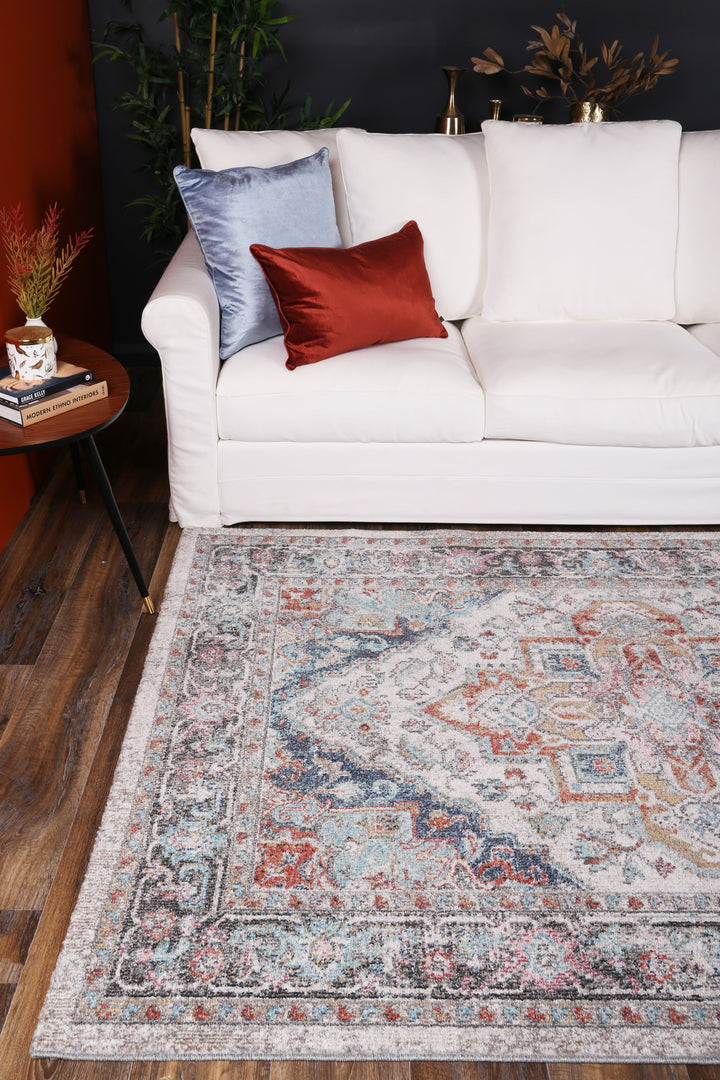 June Yanet Ivory & Multi Rug