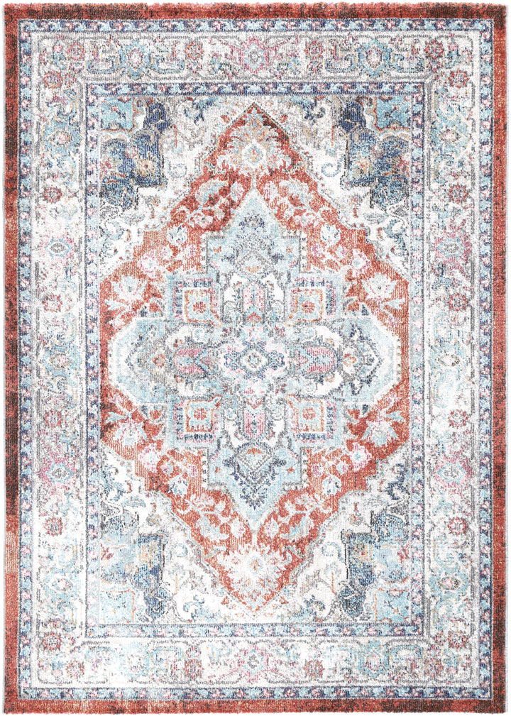 June Seo Terracotta & Ivory Transitional Rug