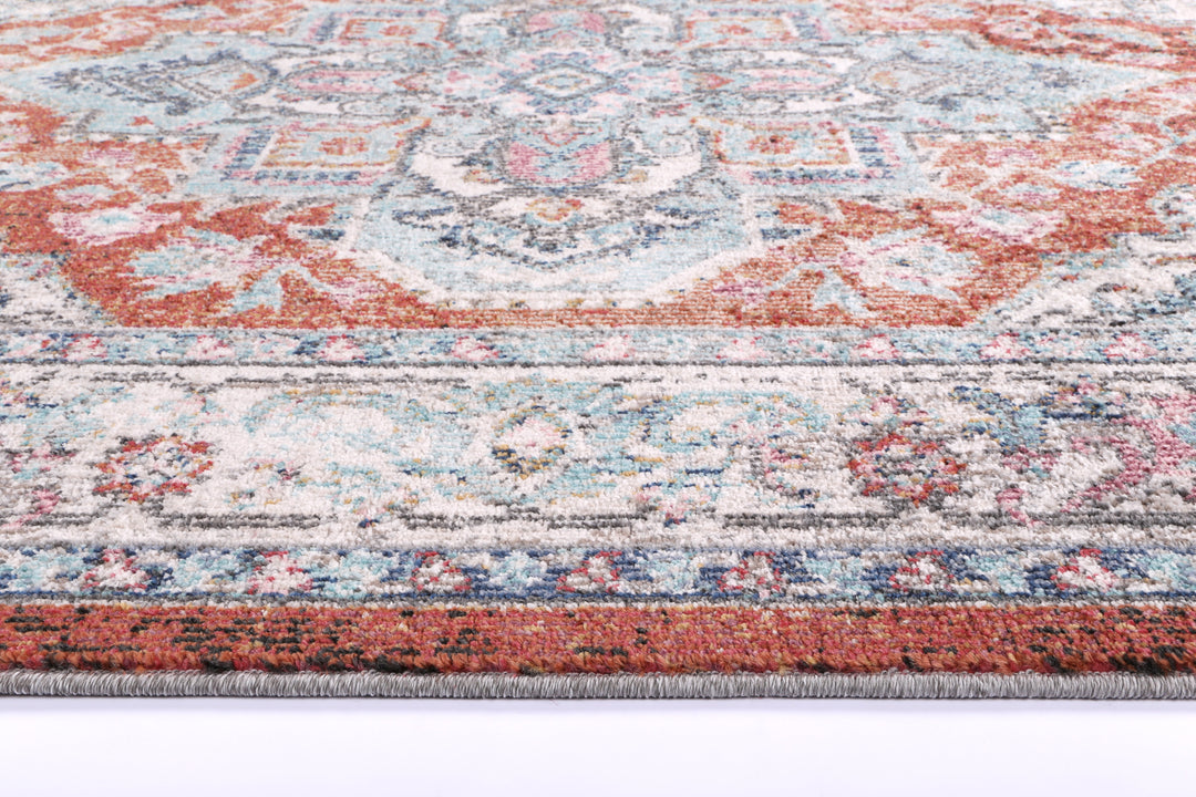 June Seo Terracotta & Ivory Transitional Rug
