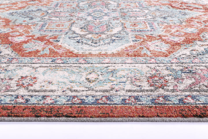 June Seo Terracotta & Ivory Transitional Rug