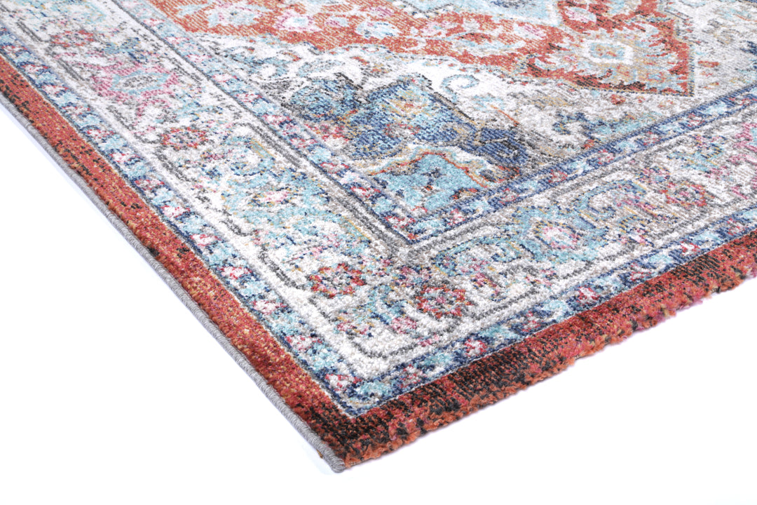June Seo Terracotta & Ivory Transitional Rug