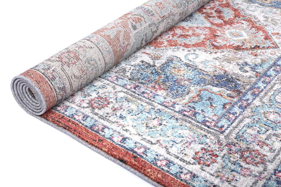 June Seo Terracotta & Ivory Transitional Rug