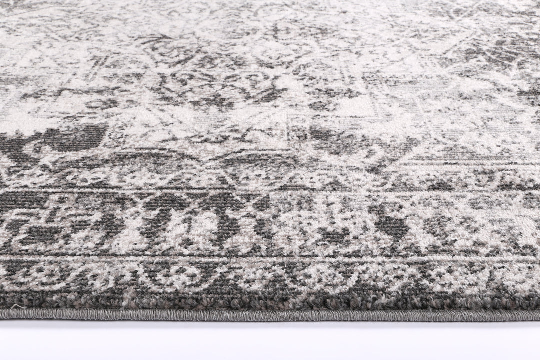 June Carine Ivory & Grey Transitional Rug