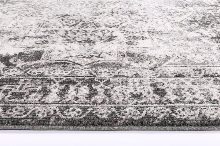 June Carine Ivory & Grey Transitional Rug