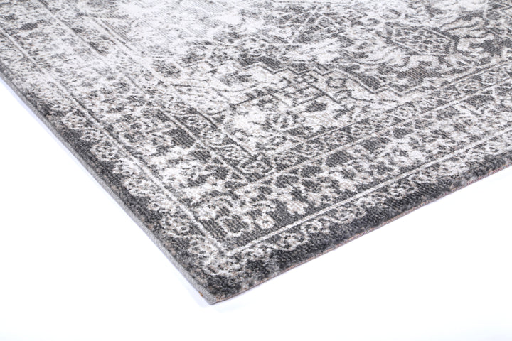 June Carine Ivory & Grey Transitional Rug