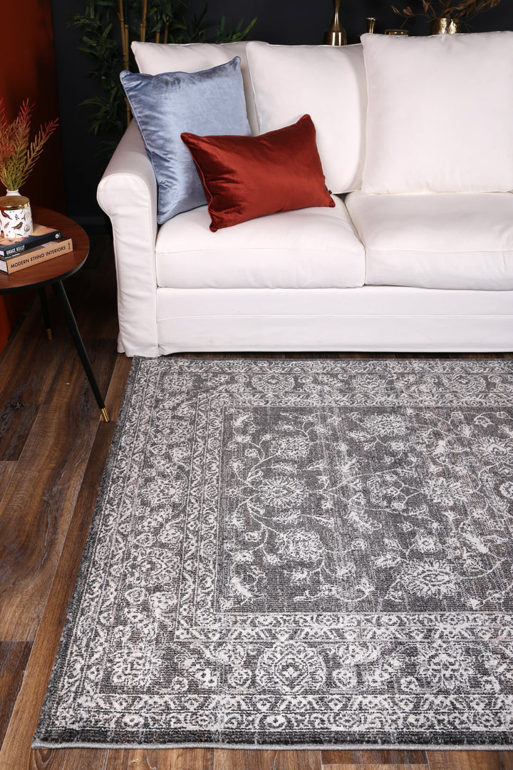 June Dorian Grey Transitional Rug