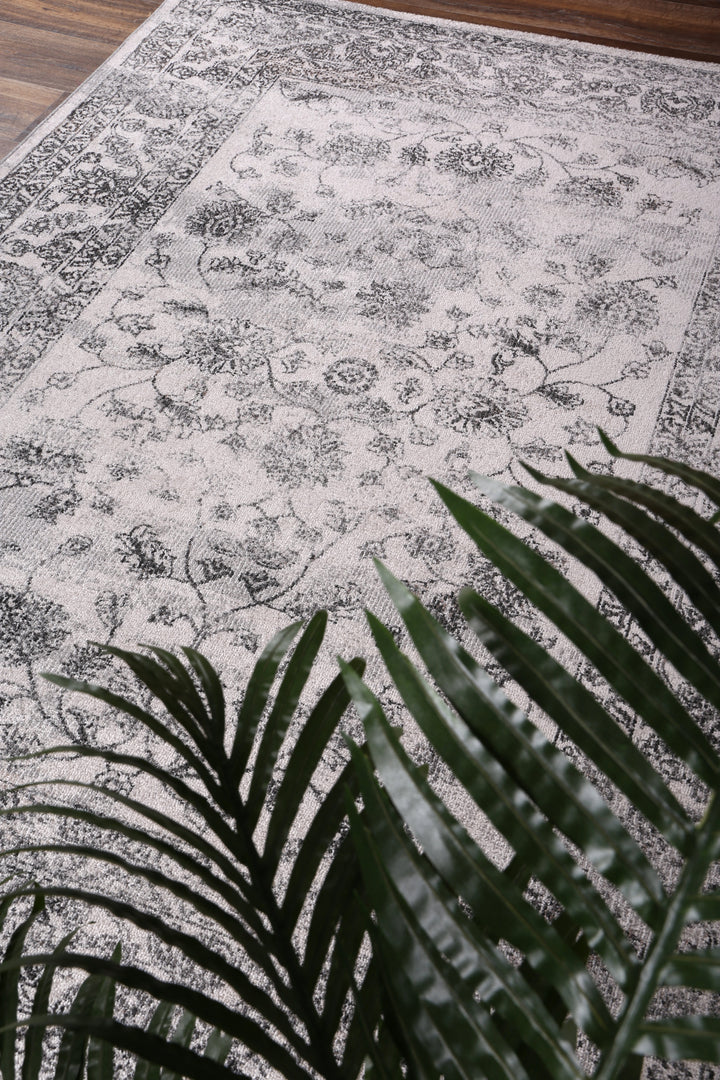 June Serena Grey & Ivory Rug