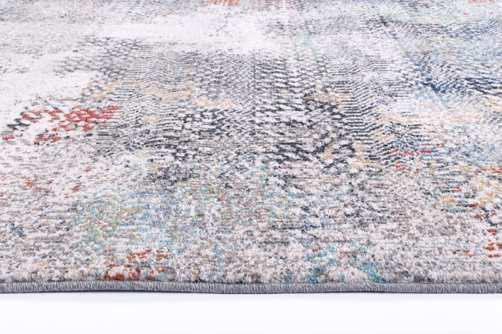 June Ernesto Grey & Terracotta Tribal Rug