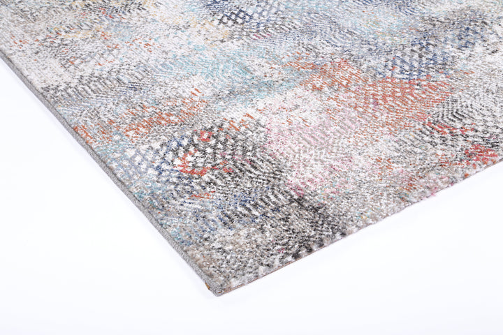 June Ernesto Grey & Terracotta Tribal Rug