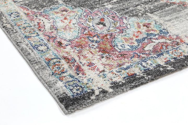 June Medalion Transitional Grey Rug
