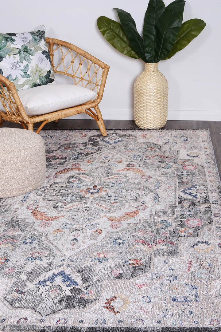 June  Transitional Grey Rug