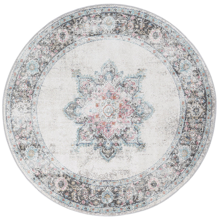 June Brentwood Transitional Cream Round Rug