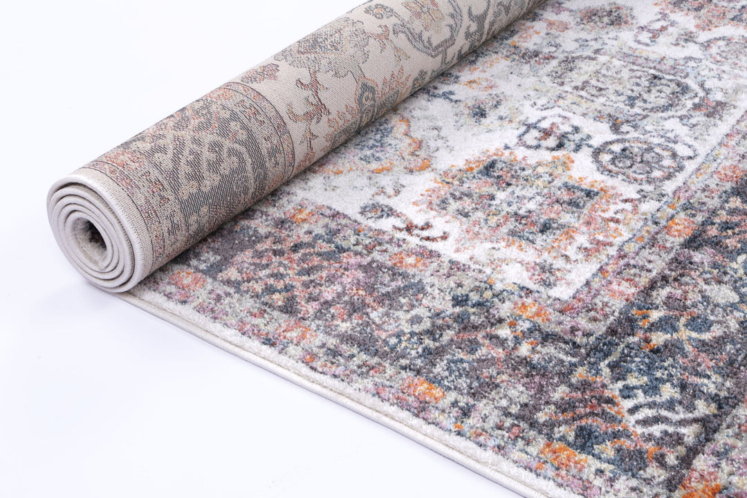 Illusion Border Cream Rug