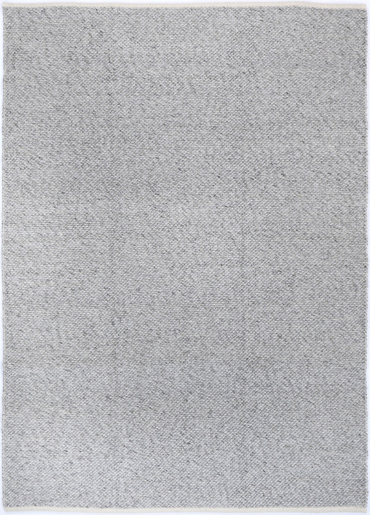 Scandi Contemporary Grey Wool Rug