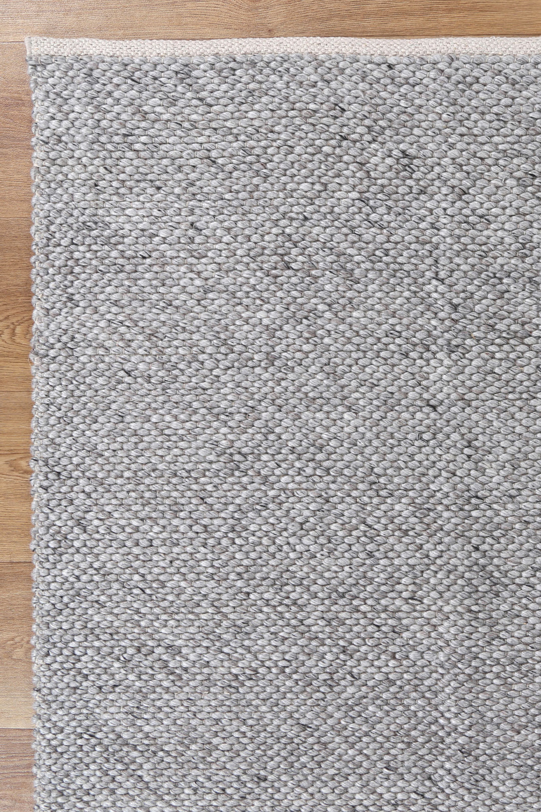 Scandi Contemporary Grey Wool Rug