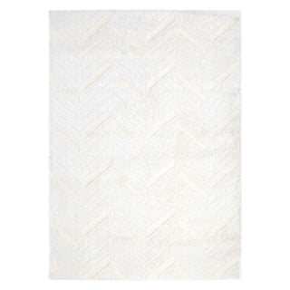 Tahoe Chevron Cream Shag Rug