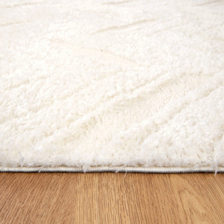 Tahoe Chevron Cream Shag Rug