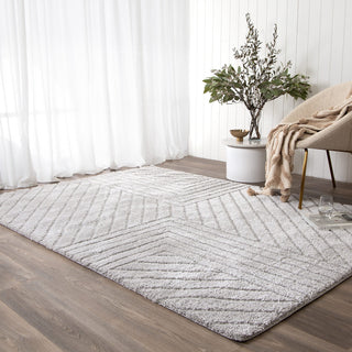 Tahoe Modern Silver Shag Rug