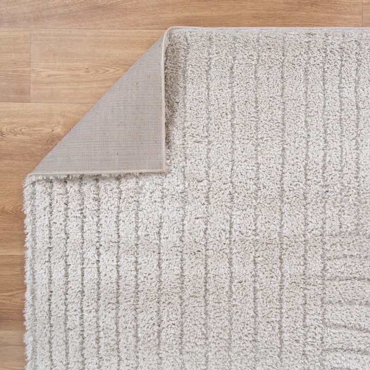 Tahoe Dior Beige Shag Rug