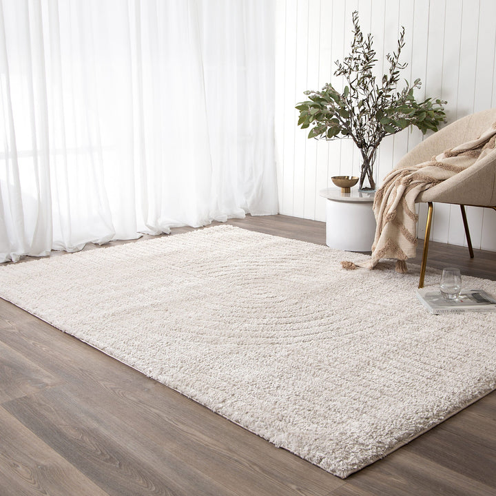 Tahoe Dior Beige Shag Rug