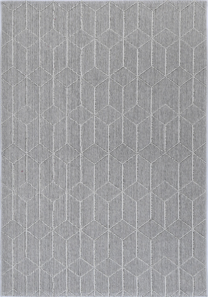 Yumi Totori Ash Geometric Flatweave Rug