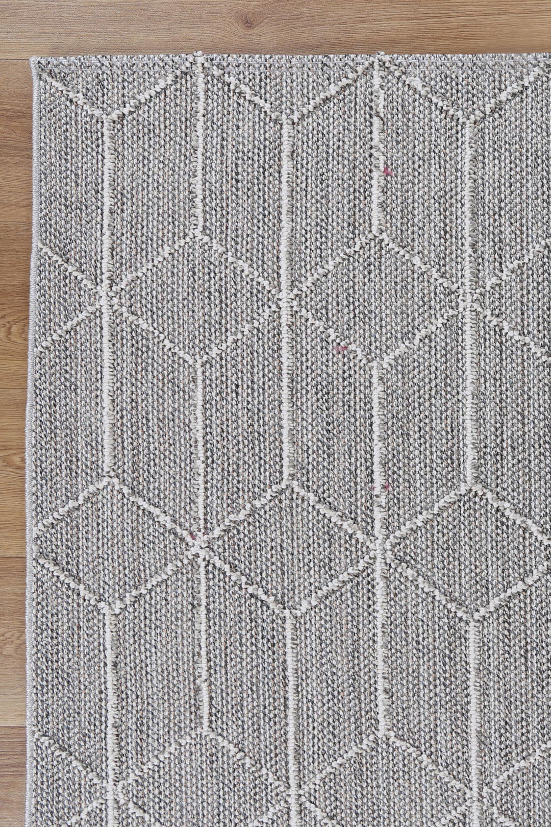Yumi Totori Ash Geometric Flatweave Rug