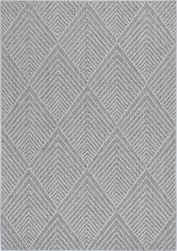 Yumi Menapi Ash Geometric Flatweave Rug