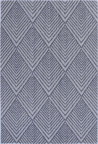 Yumi Naka Charcoal Geometric Flatweave Rug
