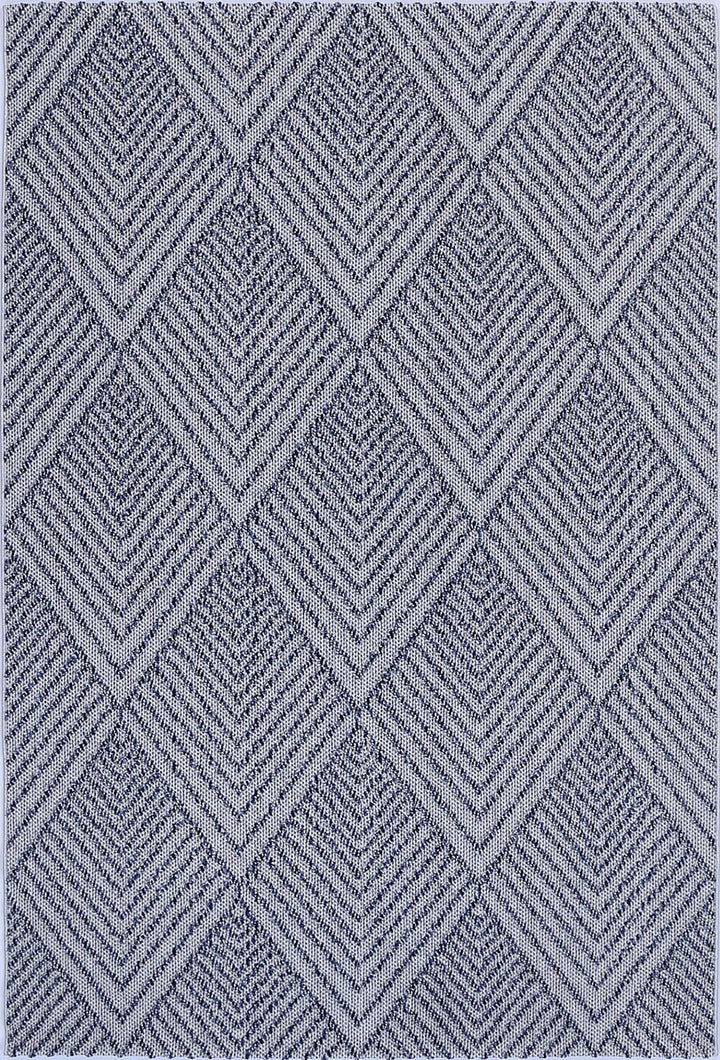 Yumi Naka Charcoal Geometric Flatweave Rug