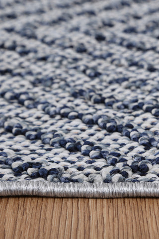 Yumi Naka Charcoal Geometric Flatweave Rug