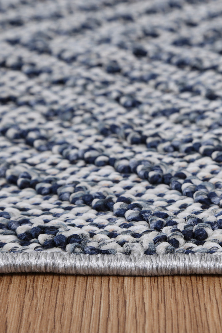 Yumi Naka Charcoal Geometric Flatweave Rug