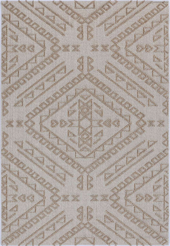 Yumi Kilifa Beige Tribal Flatweave Rug
