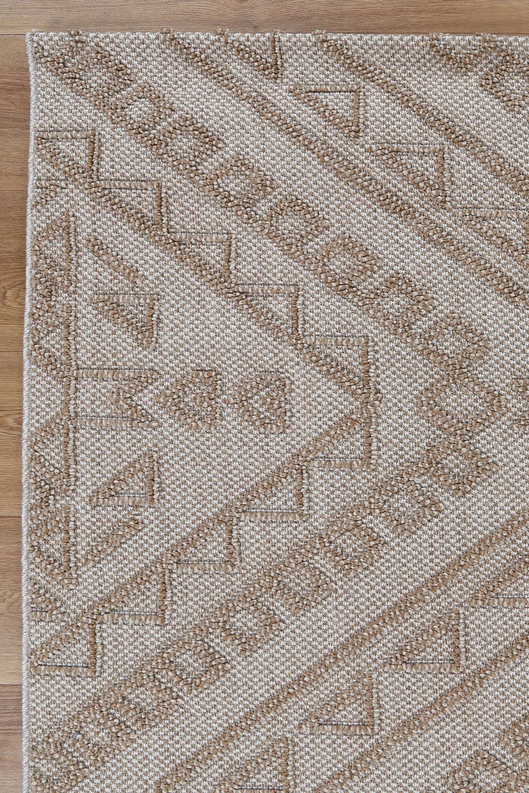 Yumi Kilifa Beige Tribal Flatweave Rug