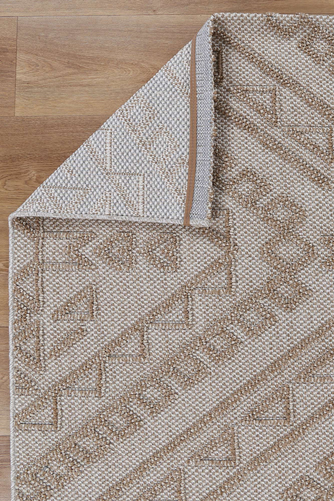 Yumi Kilifa Beige Tribal Flatweave Rug