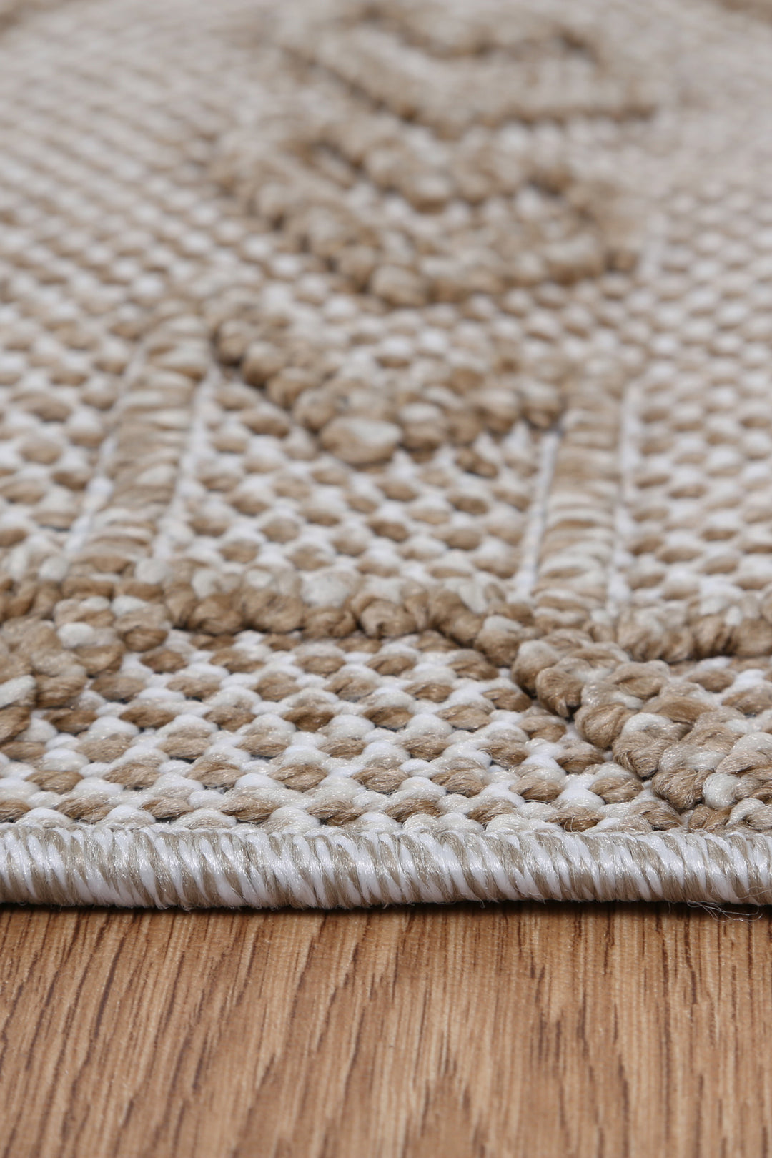 Yumi Kilifa Beige Tribal Flatweave Rug