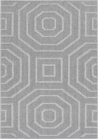 Yumi Suri Ash Geometric Flatweave Rug
