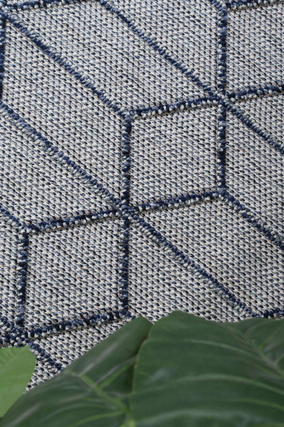 Yumi Greenslade Charcoal Geometric Flatweave Rug