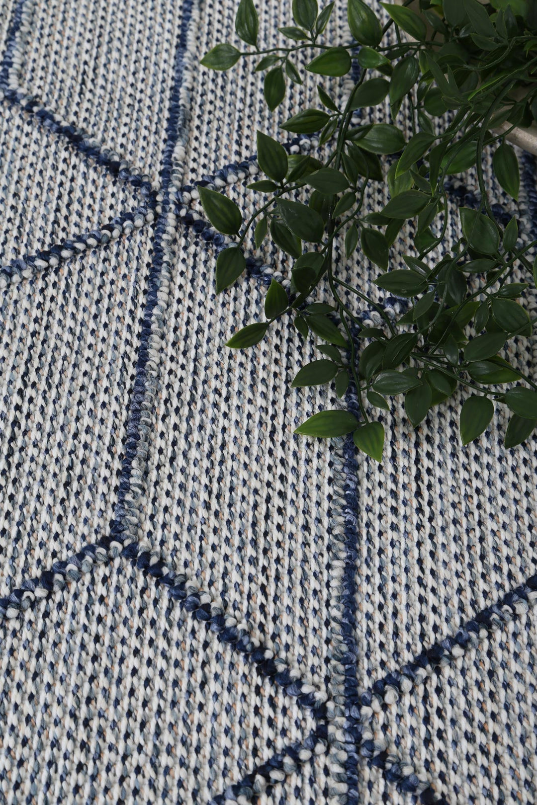 Yumi Greenslade Charcoal Geometric Flatweave Rug