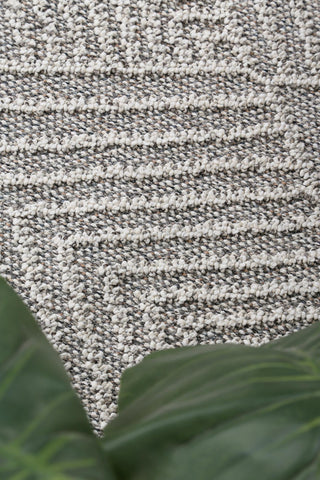 Yumi Kini Grey Geometric Flatweave Rug