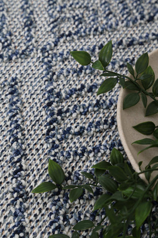 Yumi Naka Charcoal Geometric Flatweave Rug