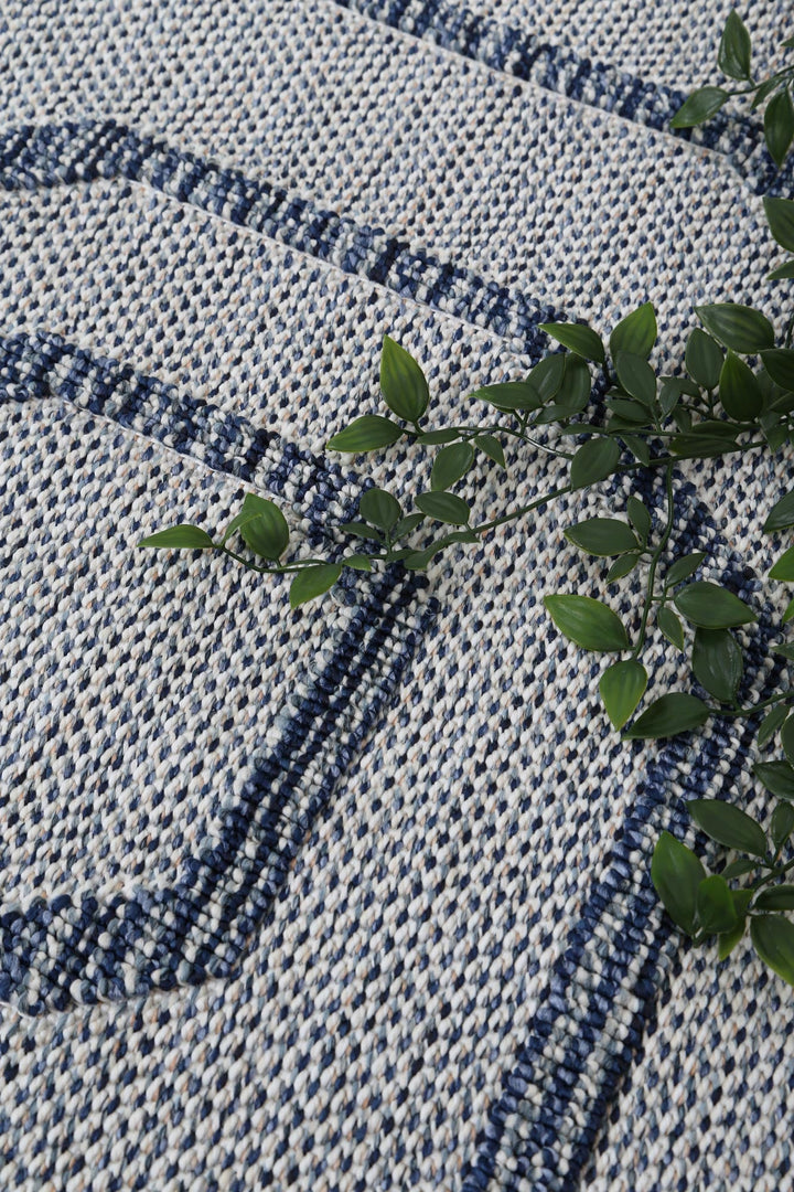 Yumi Hale Charcoal Geometric Flatweave Rug